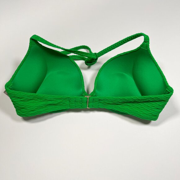 Victoria Secret 36DD Bombshell Push Up Bikini Top Add 2 Cups Textured Jade Green - Picture 4 of 4